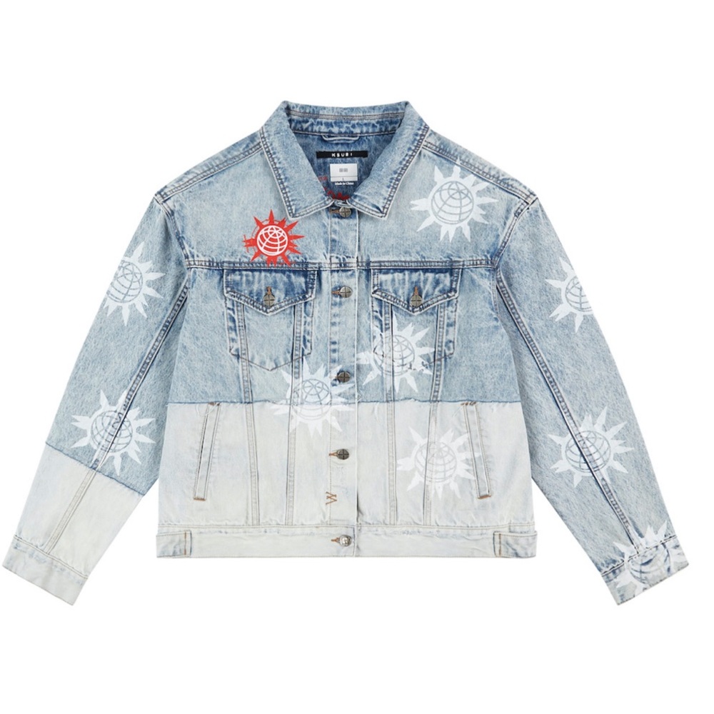 Ksubi Oversized Denim Spike Jacket